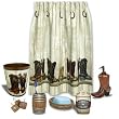 Saddle Up Cowboy - 7pc Bath Accessories SET