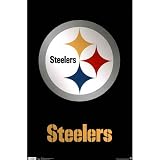 (22x34) Pittsburgh Steelers Logo Sports Poster Print
