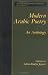 Modern Arabic Poetry: An Anthology