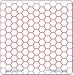 1 inch Hex Grid Stencil