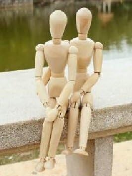 Various poses lover couple good friends doll in acquasea men and women pair wooden drawing doll 30cm 2 bodies