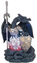 Dragon w/ Lighting LED Crystal Ball Collectible Figurine Statue Model