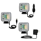 Deluxe Kit for the Mio Technology DigiWalker C210 includes a USB cable with Car and Wall Charger - Gomadic Brand w/ TipExchange Technology