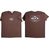 Buck Knives 6935 X-Large Chocolate Brown Women's T-Shirt with 100% Preshrunk Cotton Construction