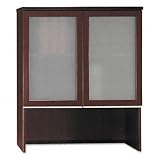 Bookcase Hutch with Glass Doors, 35-3/4 x 15-3/8 x 43-1/8, Cherry (BSH5005029000) Category: Wood Bookcases