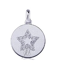 0.45 Ct Round Cut Diamond star of David Jewish Religious Pave Pendant W Chain SI2
