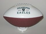 PHILADELPHIA EAGLES (6 1/2 long and 3 1/2 wide) Team Logo MINI FOOTBALL with Mini Tee