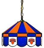 Imperial New York Knicks Licensed 16-Inch Diameter Stained Glass Pub Light