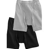 PL® Big Mens 100% Cotton Mid-Length Boxer Briefs (Big & Tall and Regular Sizes)
