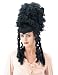 Black Historical Tall Wig for Halloween Costume