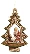 4.5" Religious Kneeling Santa Woodland Christmas Ornament