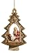 4.5" Religious Kneeling Santa Woodland Christmas Ornament
