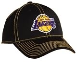 Adidas Black Lakers Logo Adjustable Adult Hat