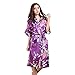 Harvest Womens Long Fashion Kimono Robe with Peacock and Blossoms