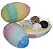 8 Handmade Belgian Chocolate Truffles In Ceramic Easter Egg