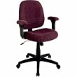 Swivel Tilt Chair with Padded Height Adjustable Arms In Crimson Finish By Office Star