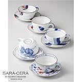「染錦絵変り和風コーヒーセット ギフト箱入り 福袋 2012 福袋 中身 2012 福袋 福袋 メンズ」の画像