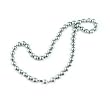 AugustinaJewelry Single Strand 18 Inch 8MM Gray Shell Pearl Necklace