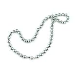 Single Strand 18 Inch 8MM Gray Shell Pearl Necklace