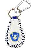 MLB Milwaukee Brewers Retro Baseball Keychain