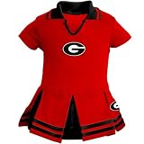 Georgia Bulldogs Red Toddler One Piece Cheerleader Dress