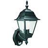 Byron Elro ES94 GLS / 23W ES 4-Panel Wall Lantern with PIR Motion Detector Black,100w