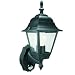 Byron Elro ES94 GLS / 23W ES 4-Panel Wall Lantern with PIR Motion Detector Black,100w