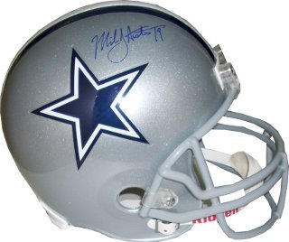 Miles Austin signed Dallas Cowboys Full Size Replica Helmet (full sig)- JSA Hologram