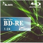Mr. Data 1-2x 25GB Recordable BD-RE Blu-Ray Disc