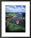 High Angle View of Cargo Ship on Gaillard Cut, Panama Canal, Near Gamboa, Gamboa, Panama Styles Framed Art Poster Print by Alfredo Maiquez, 18x22