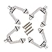 SkyQ SCX10 Upgrade Parts RC Aluminum Front/Rear Shock Tower for 1/10 Rock Crawler Silver 4pcs
