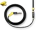 JLab Audio J6 Metal Wired Ergonomic Earbuds | 6mm Titanium Micro Driver | 24-Karat Gold Played Metal Jack | Tangle Free Kevlar Cable | Perfect Custom Fit | Black & Yellow