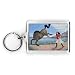 Strong Woman Subduing a Horse, 1997 (oil on canvas) by Liz Wright - Acrylic Keyring - Art247 - Standard Size