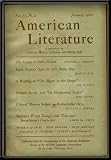 American Literature: A Journal of Literary History, Criticism , and Bibliography (January 1962) (Volume 33, No. 4)