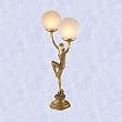 French style Dancer sculpture table lamp light statue
