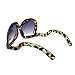 Xinhuaya Women Oversized Sunglasses Square Frame Bent Leg Shades Eyeglasses Goggles