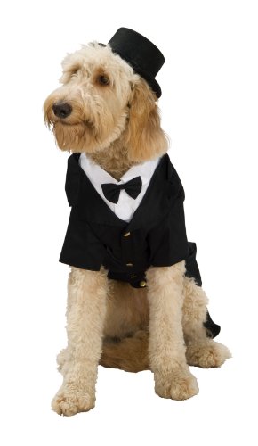 Dapper Dog Tuxedo Pet Costume, Small