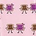 Sock It To Me PB&J Womens Ankle/Crew Socks, Pink, One Size