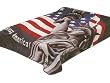 New Solaron King Size American Flag Korean Mink Blanket