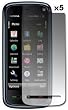 5 Pack of Premium Reusable LCD Screen Protector for Nokia XpressMusic 5800