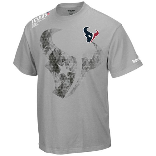 Reebok Houston Texans Ash Sideline United Stealth T-shirt (XX-Large)