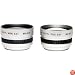 Kenko 37mm Tele & Wide Lens Set with adapters for 37mm, 30mm & 30.5mm Digital Video Camcorders