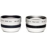 Kenko 37mm Tele & Wide Lens Set with adapters for 37mm, 30mm & 30.5mm Digital Video Camcorders