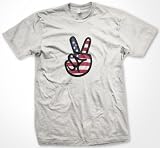 Peace Sign Fingers, American Flag T-shirt, US Pride, USA, Patriotic Shirts