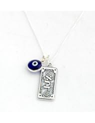 72 Names of God Silver Kabbalah Necklace