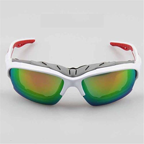Little Cherry UV Protect Biking Fishing Running Driving Golf Glasses Sport Goggles (White)