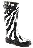 Funky Zebra Vegan Rain Boots Rubber Outdoor