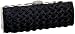 Jessica McClintock East/West Satin Weave Stone Clasp Clutch