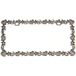 Celestial Stars Moons Hearts License Plate Holder Frame (Made of Metal)