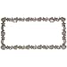 Celestial Stars Moons Hearts License Plate Holder Frame (Made of Metal)